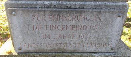Gründungs-Denkmal Gartenstadt Trudering